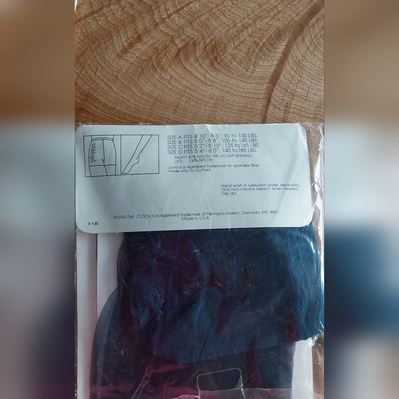 THREE (3) COLOR CONTROL TOP PANTYHOSE/TIGHTS  B - Picture 4 of 4